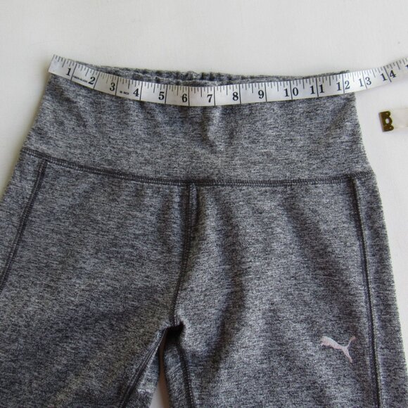 Puma Women's Classics Gray Athletic Workouts Leggings High-Rise Stretchy Size S - Picture 5 of 7